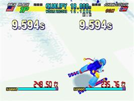 In game image of Winter Heat on the Sega Saturn.