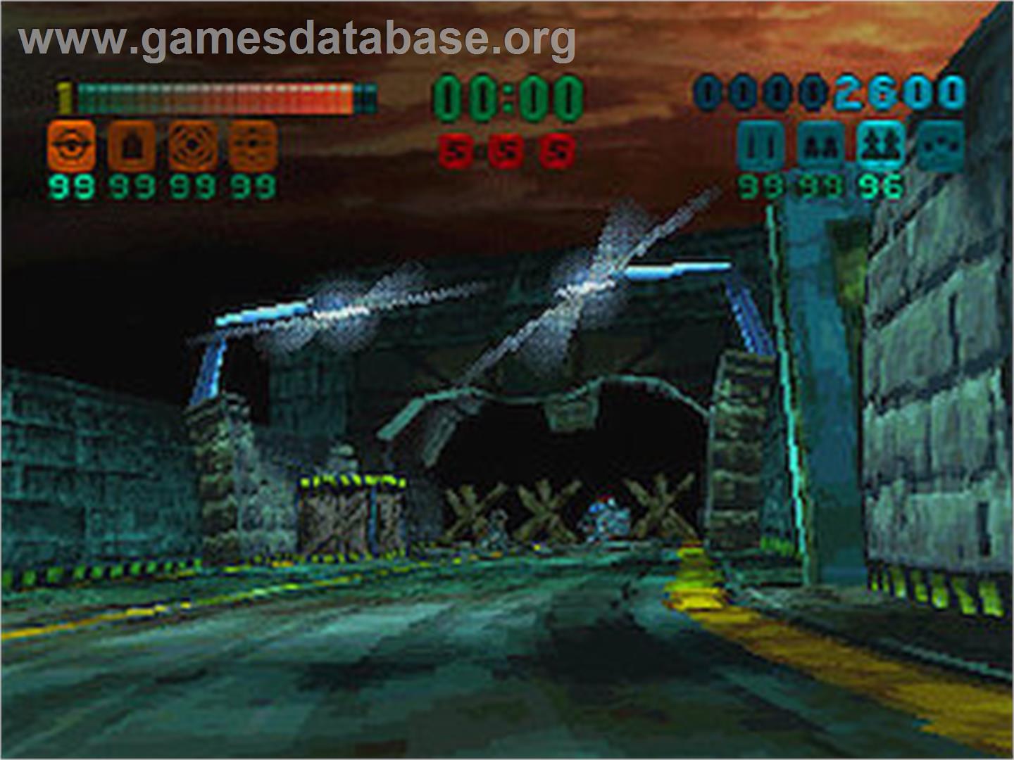 3D Mission Shooting: Finalist - Sega Saturn - Artwork - In Game