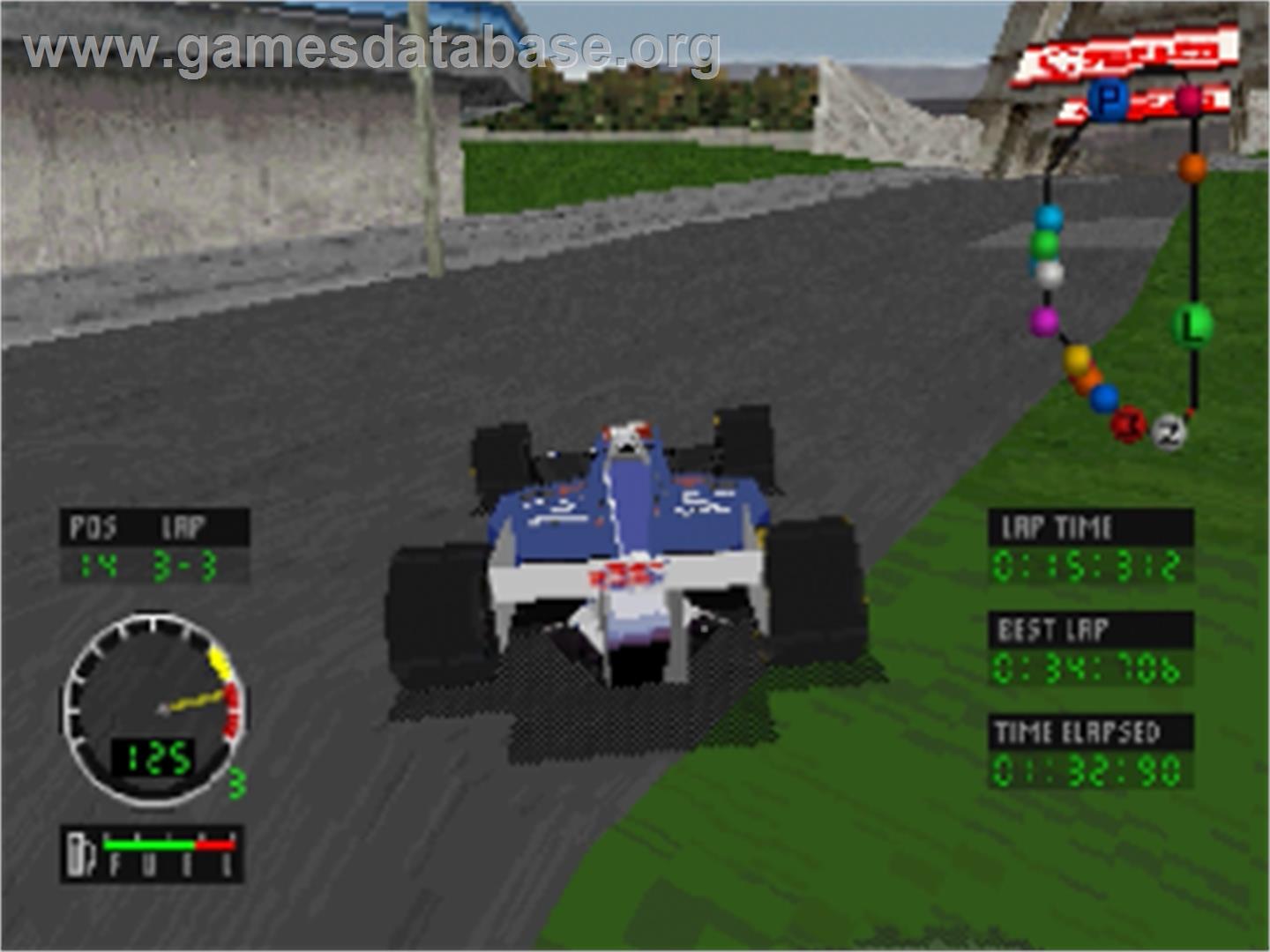 Andretti Racing - Sega Saturn - Artwork - In Game