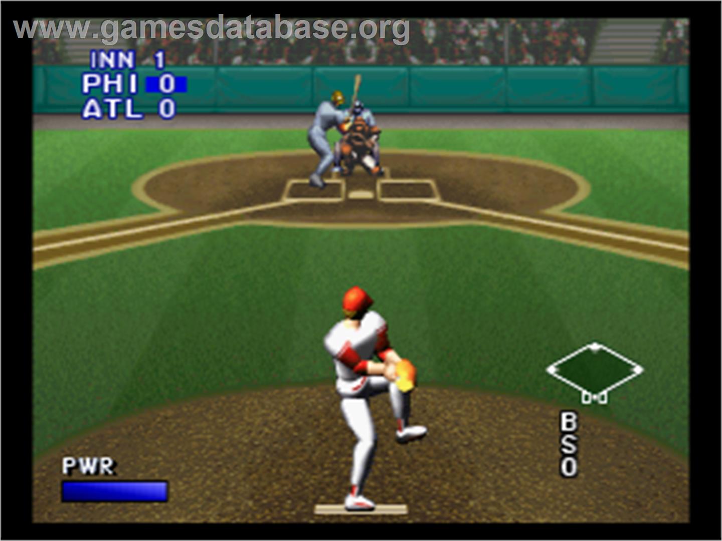 Bases Loaded '96: Double Header - Sega Saturn - Artwork - In Game