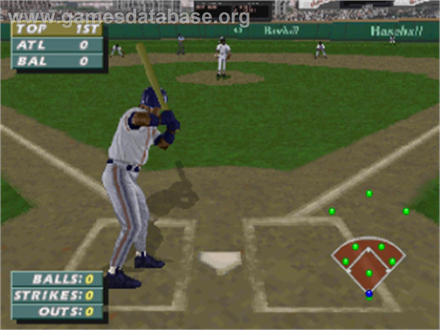 Frank Thomas Big Hurt Baseball - Sega Saturn - Artwork - In Game