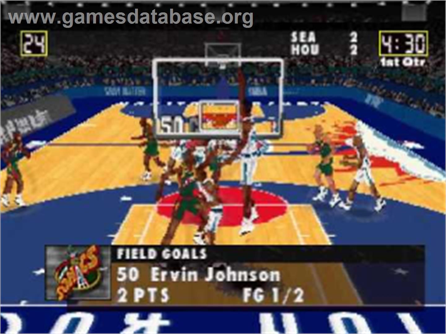 NBA Action 98 - Sega Saturn - Artwork - In Game