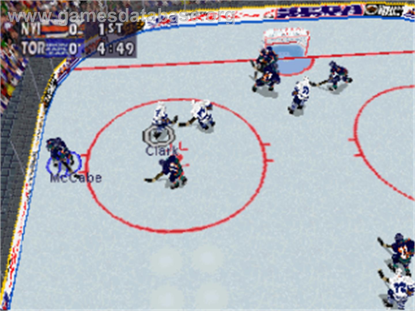NHL All-Star Hockey '98 - Sega Saturn - Artwork - In Game