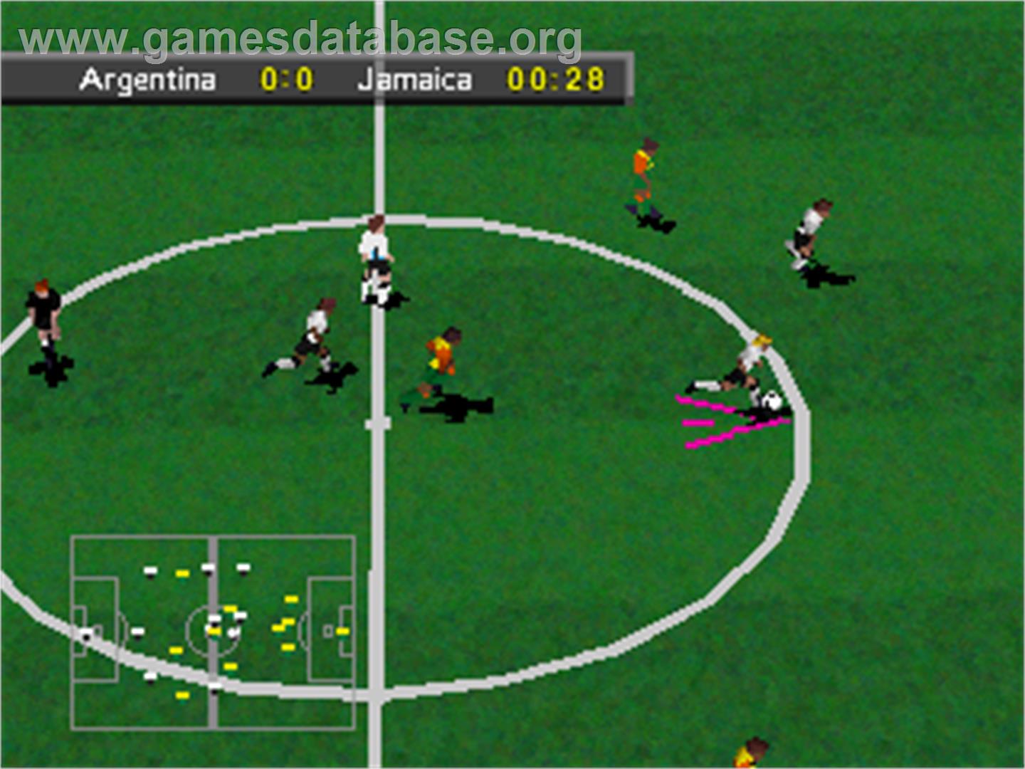 Olympic Soccer - Sega Saturn - Artwork - In Game