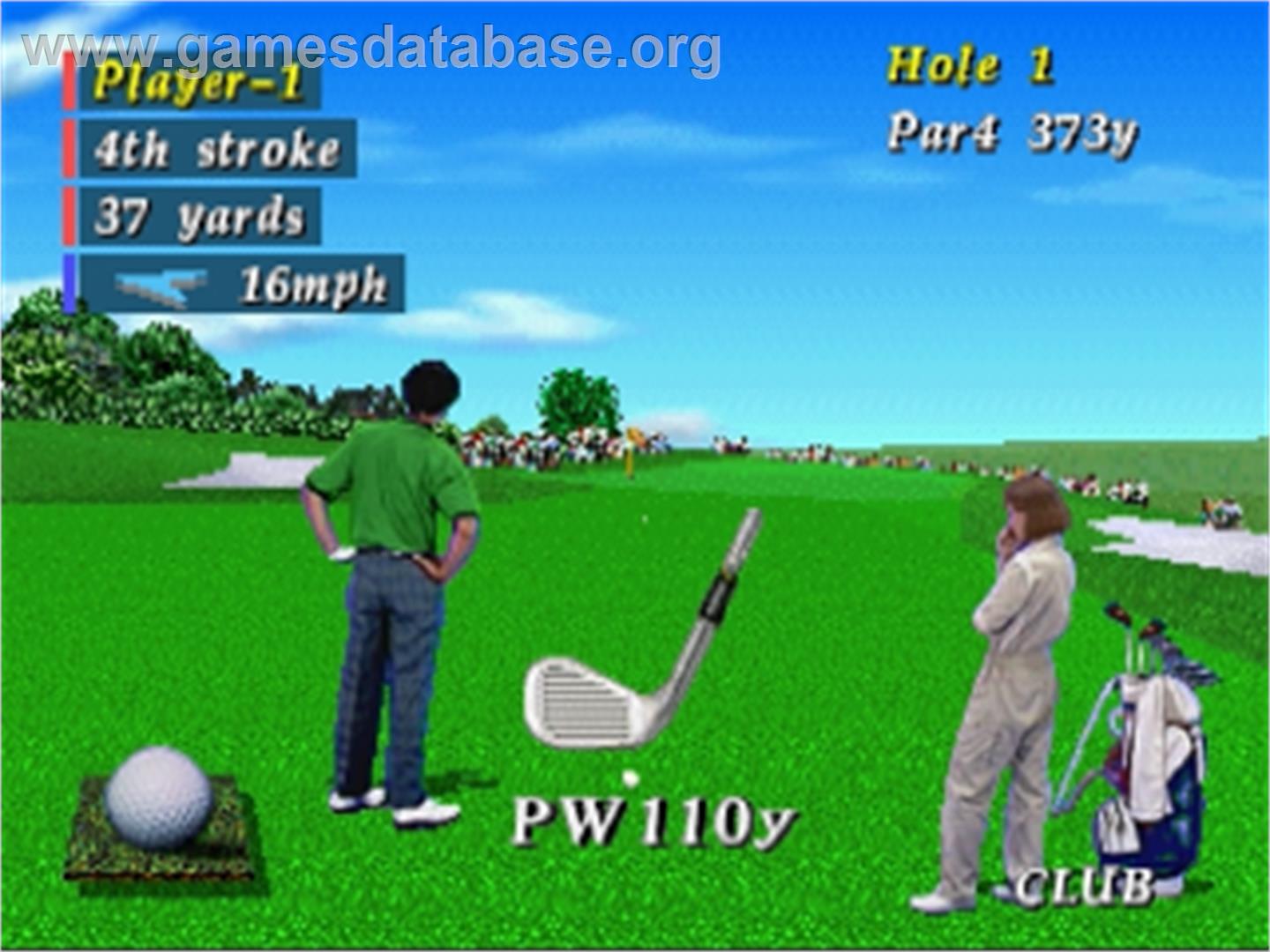Pebble Beach Golf Links - Sega Saturn - Artwork - In Game