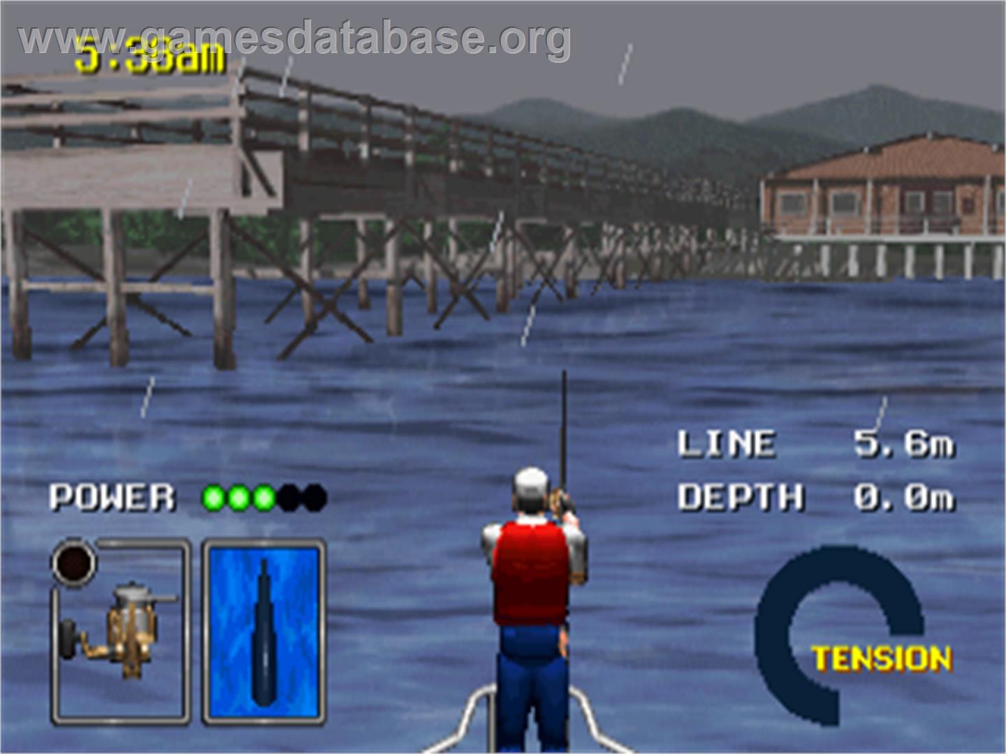 Sea Bass Fishing - Sega Saturn - Artwork - In Game