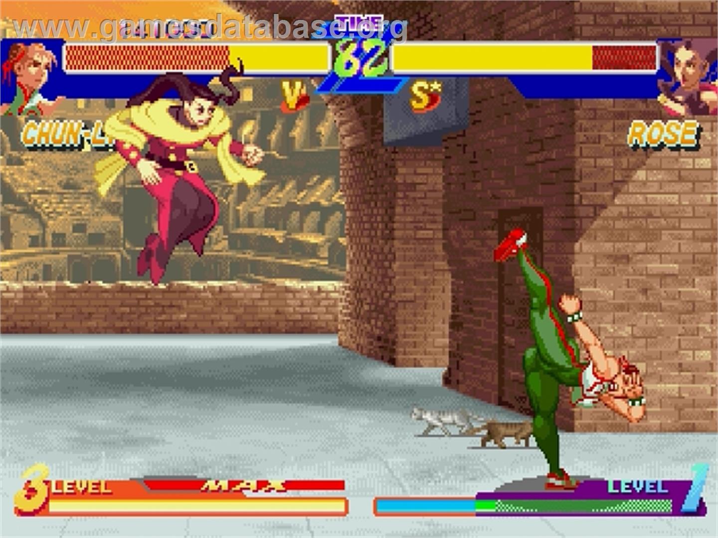 Street Fighter Alpha: Warriors' Dreams - Sega Saturn - Artwork - In Game