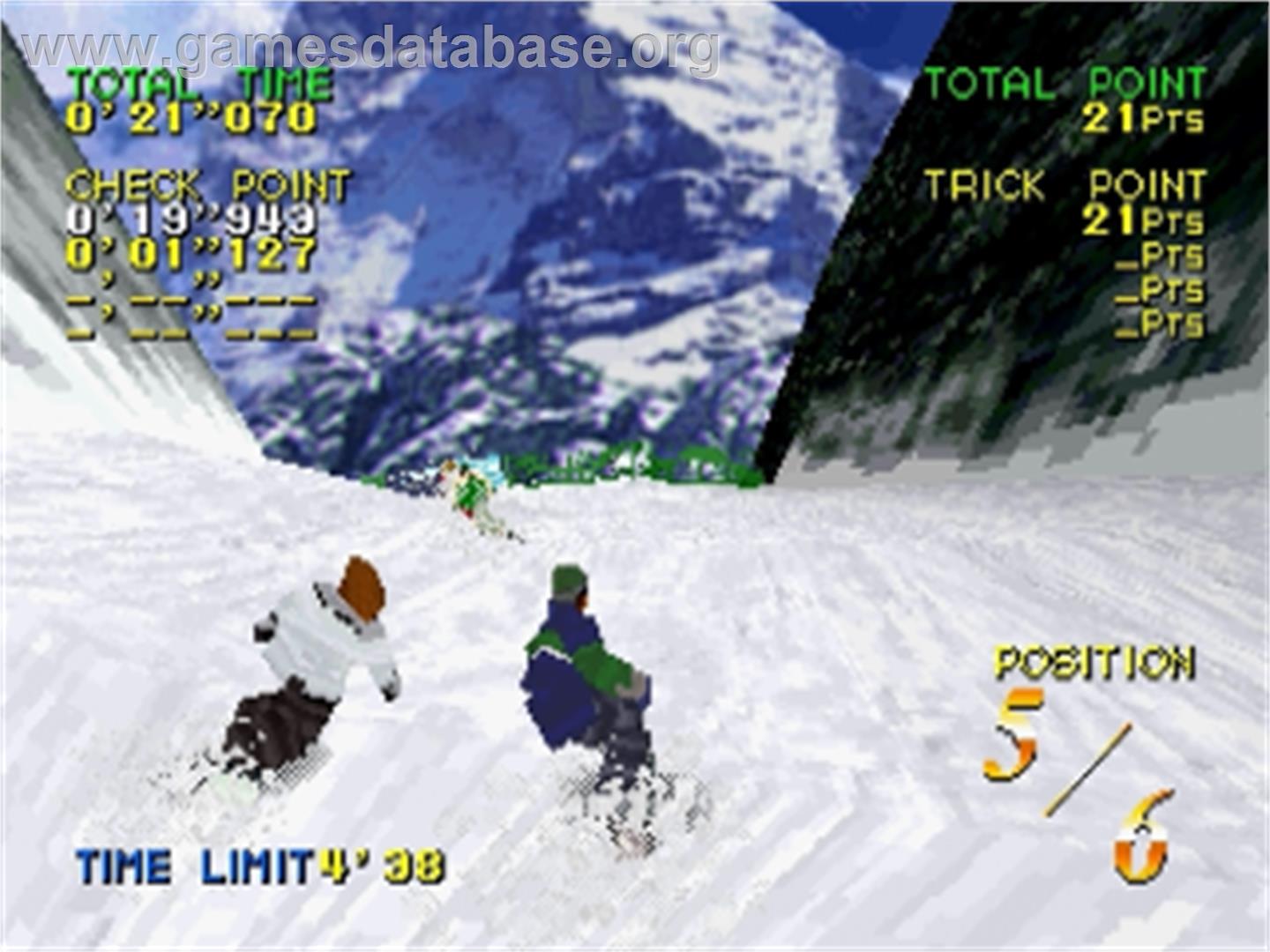 Zap! Snowboarding Trix '98 - Sega Saturn - Artwork - In Game