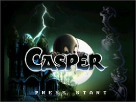 Title screen of Casper on the Sega Saturn.