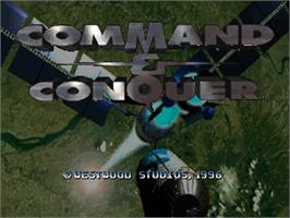 Title screen of Command & Conquer on the Sega Saturn.