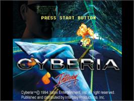 Title screen of Cyberia on the Sega Saturn.