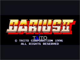 Title screen of Darius II on the Sega Saturn.