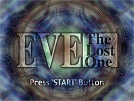 Title screen of Eve: The Lost One on the Sega Saturn.