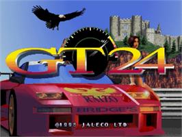 Title screen of GT24 on the Sega Saturn.