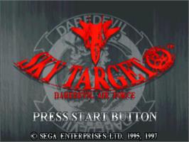 Title screen of Sky Target on the Sega Saturn.
