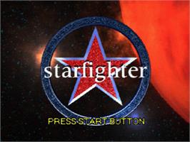 Title screen of Star Fighter 3000 on the Sega Saturn.