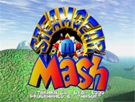 Title screen of Steamgear Mash on the Sega Saturn.