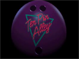 Title screen of Ten Pin Alley on the Sega Saturn.