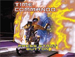 Title screen of Time Commando on the Sega Saturn.