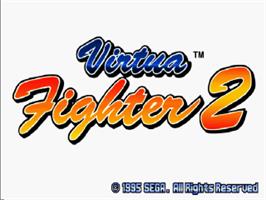 Title screen of Virtua Fighter 2 on the Sega Saturn.