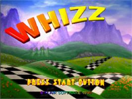 Title screen of Whizz on the Sega Saturn.