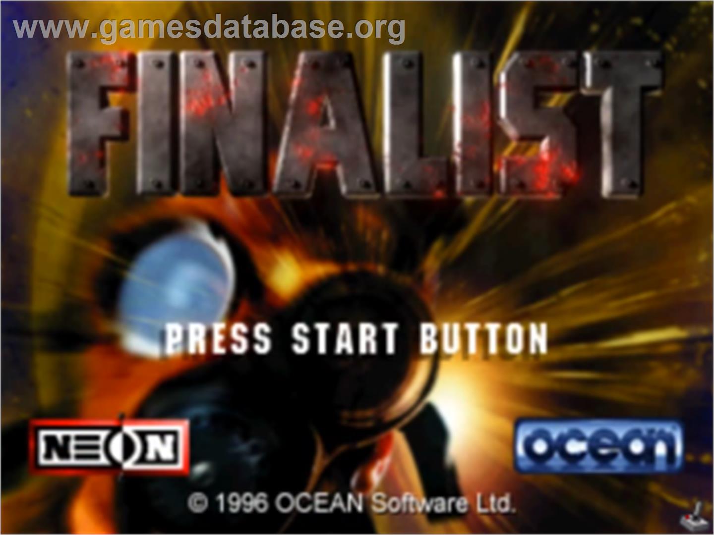 3D Mission Shooting: Finalist - Sega Saturn - Artwork - Title Screen
