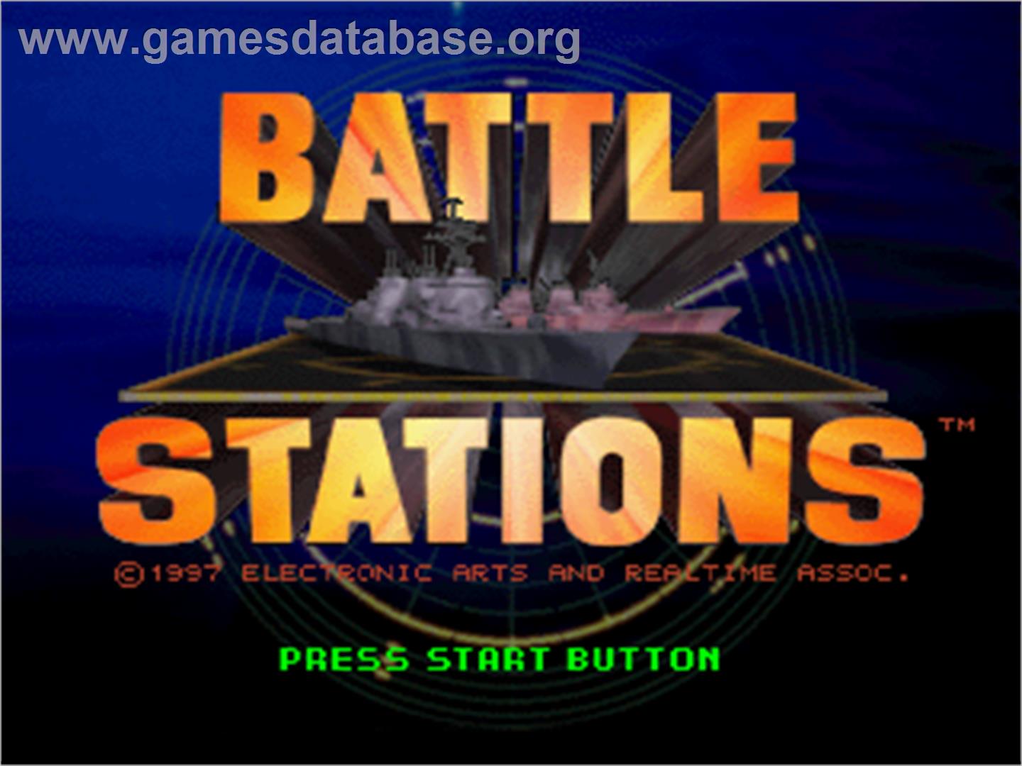 Battle Stations - Sega Saturn - Artwork - Title Screen