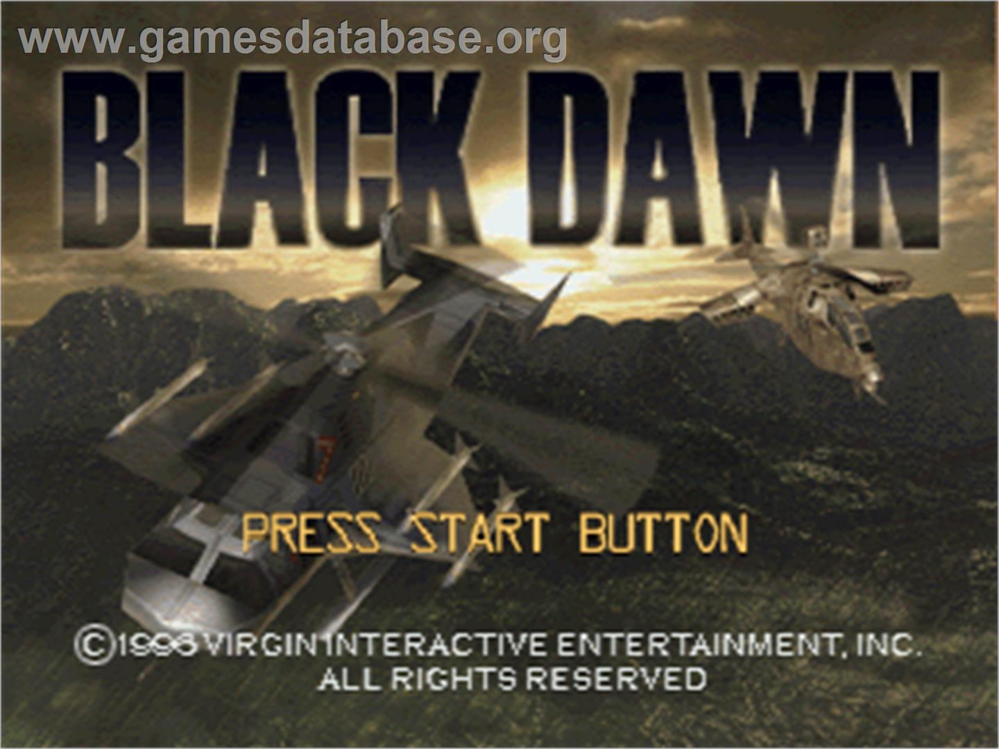 Black Dawn - Sega Saturn - Artwork - Title Screen