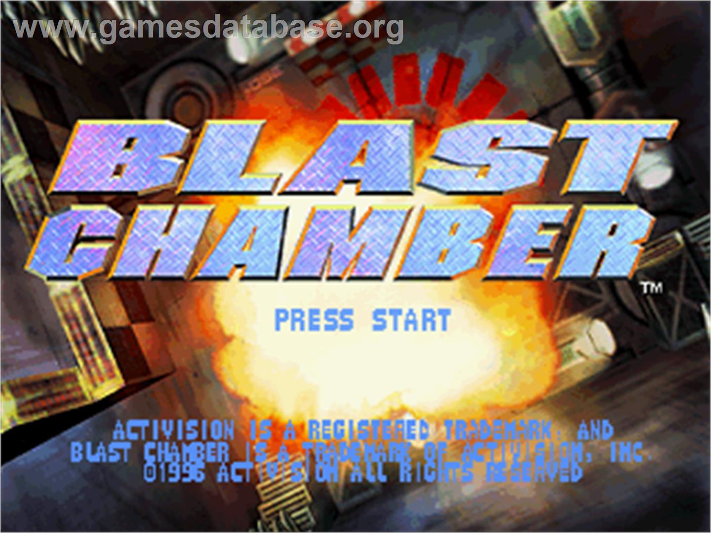Blast Chamber - Sega Saturn - Artwork - Title Screen