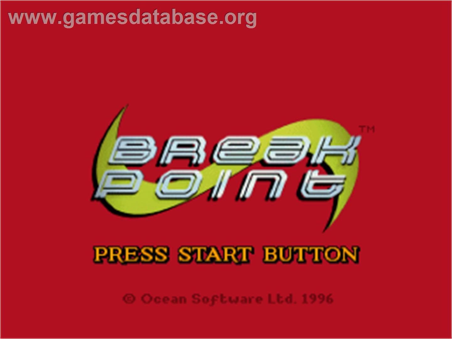Break Point - Sega Saturn - Artwork - Title Screen