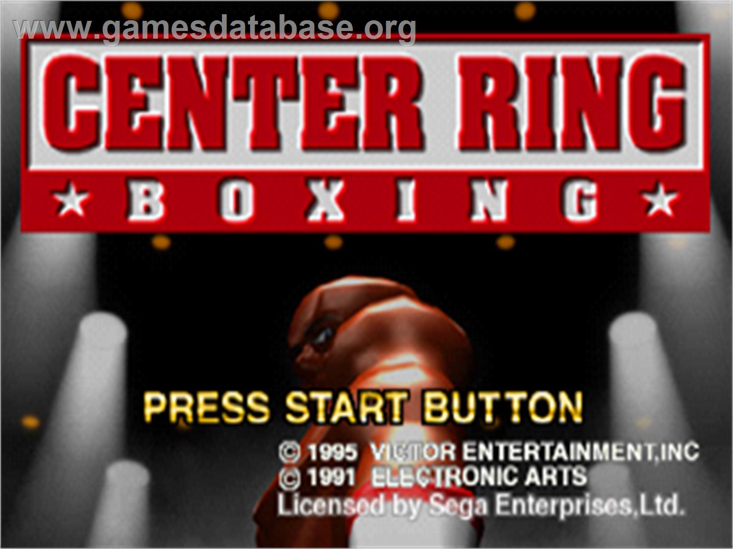 Center Ring Boxing - Sega Saturn - Artwork - Title Screen