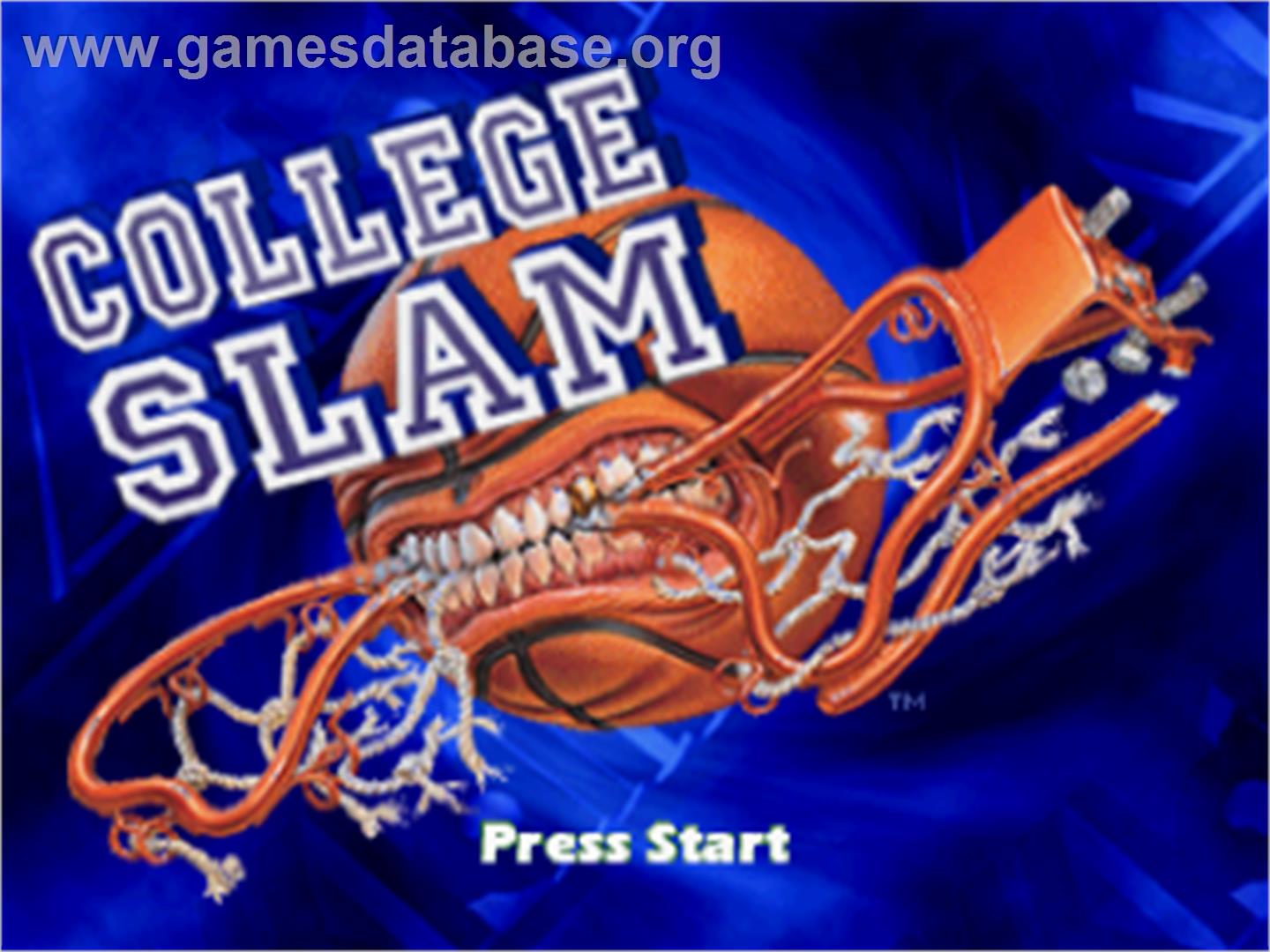 College Slam - Sega Saturn - Artwork - Title Screen