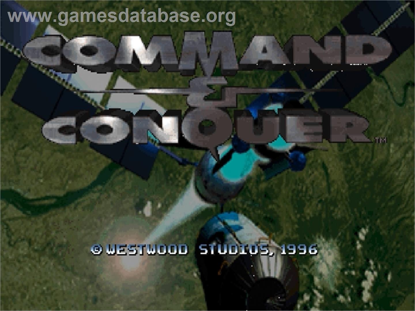 Command & Conquer: Teil 1: Der Tiberiumkonflikt - Sega Saturn - Artwork - Title Screen