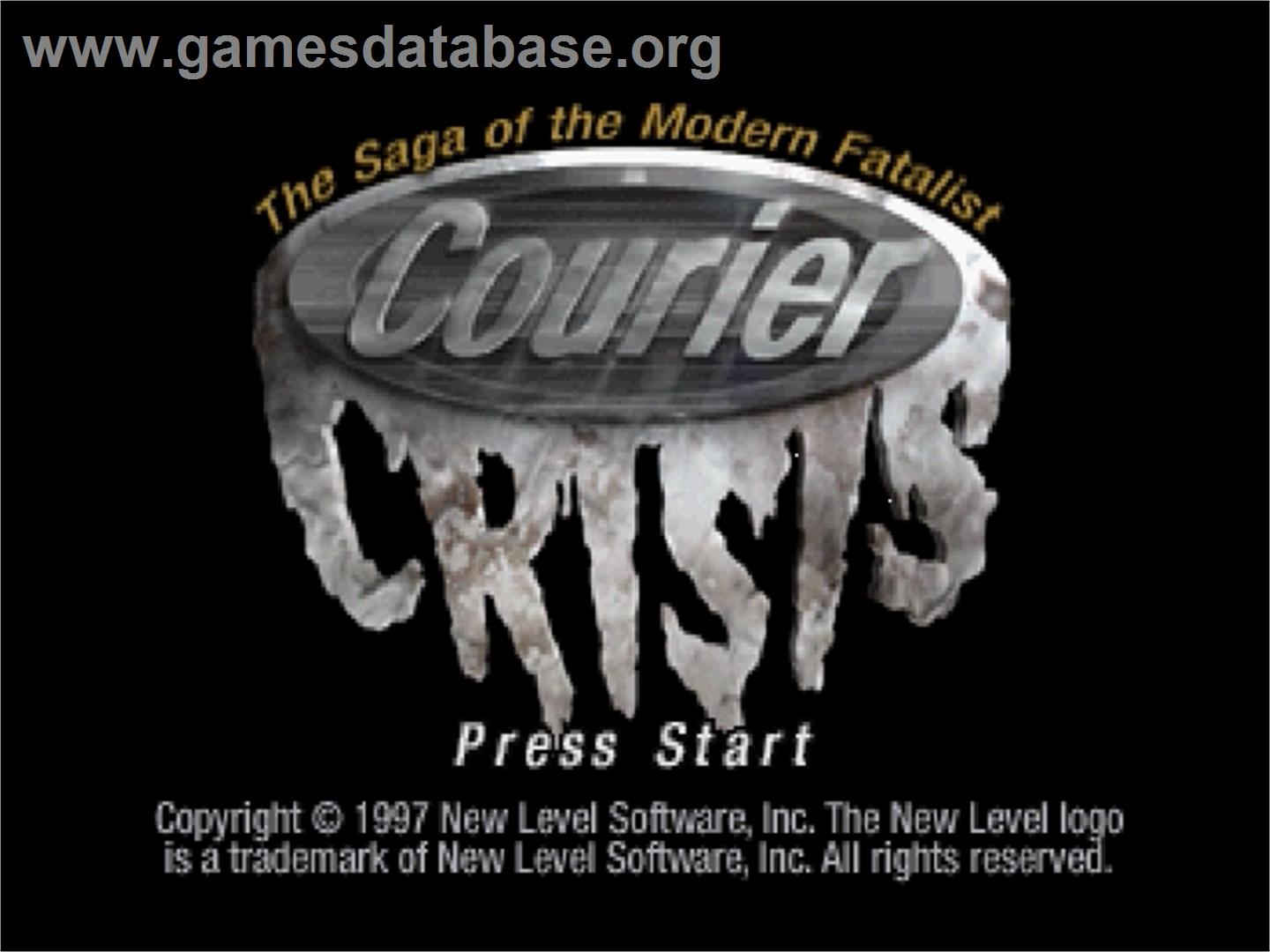 Courier Crisis - Sega Saturn - Artwork - Title Screen