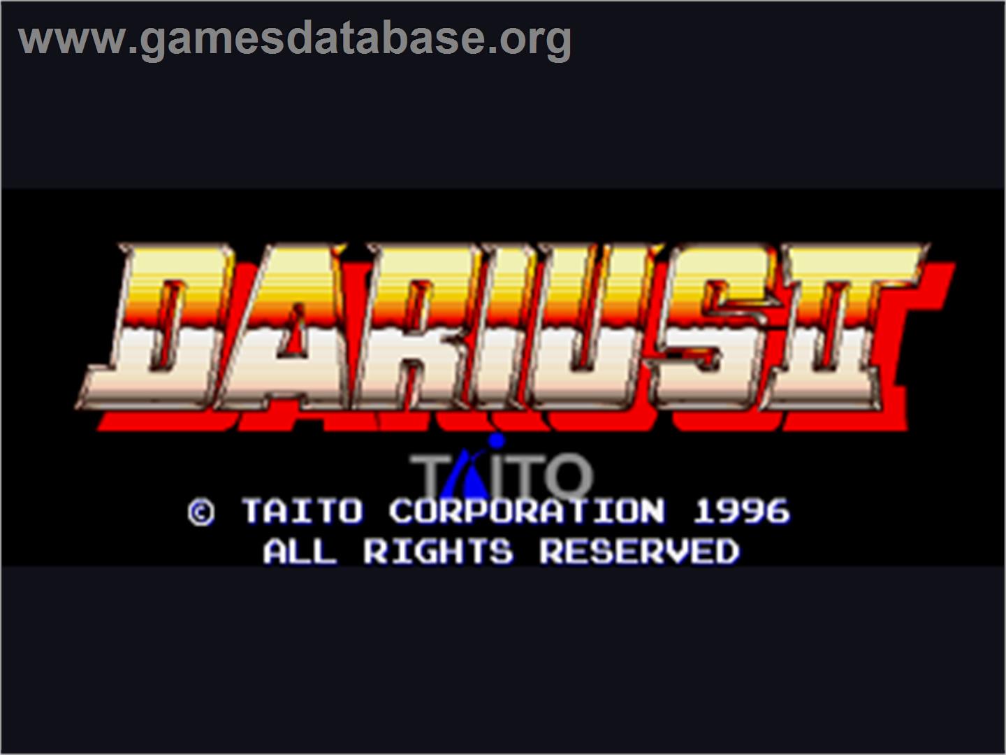 Darius II - Sega Saturn - Artwork - Title Screen
