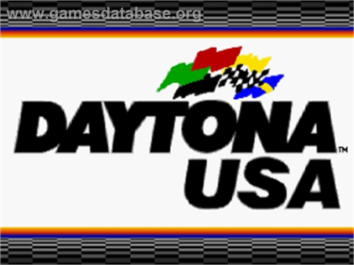 Daytona USA: Championship Circuit Edition - Sega Saturn - Artwork - Title Screen