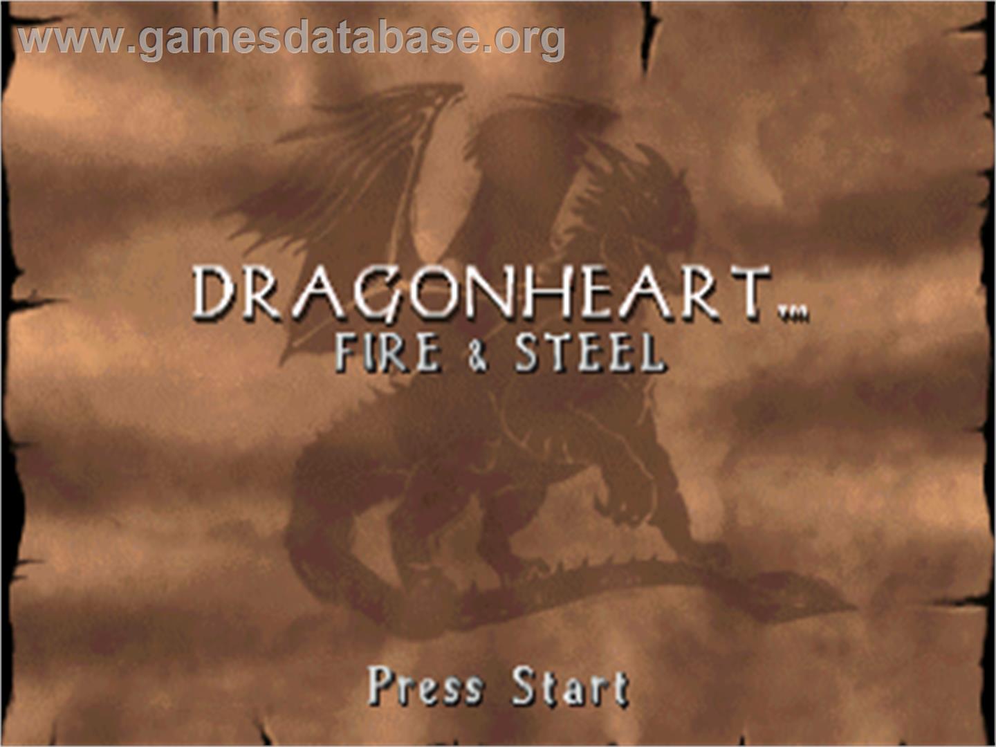 DragonHeart: Fire & Steel - Sega Saturn - Artwork - Title Screen