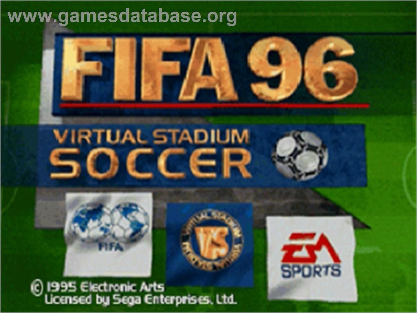 FIFA 96 - Sega Saturn - Artwork - Title Screen