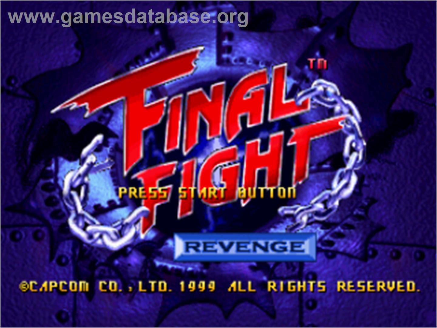 Final Fight Revenge - Sega Saturn - Artwork - Title Screen