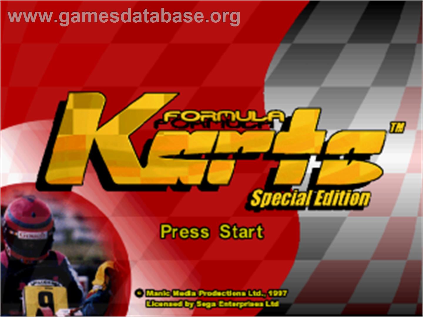 Formula Karts: Special Edition - Sega Saturn - Artwork - Title Screen