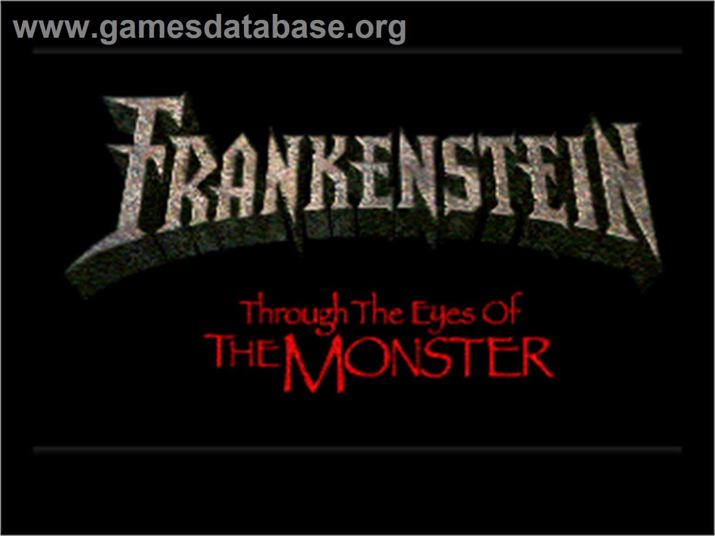 Frankenstein: Through the Eyes of the Monster - Sega Saturn - Artwork - Title Screen