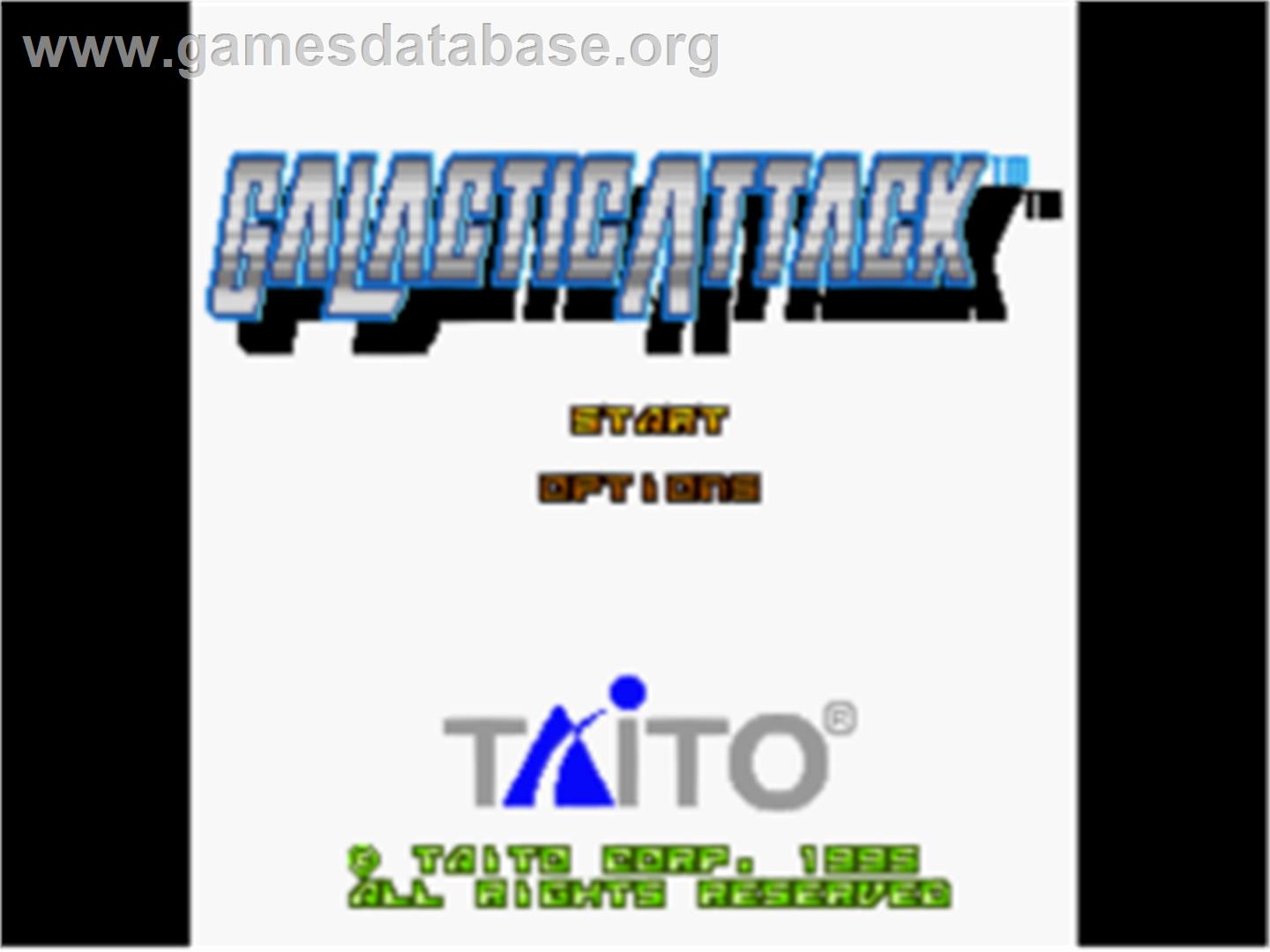 Galactic Attack - Sega Saturn - Artwork - Title Screen