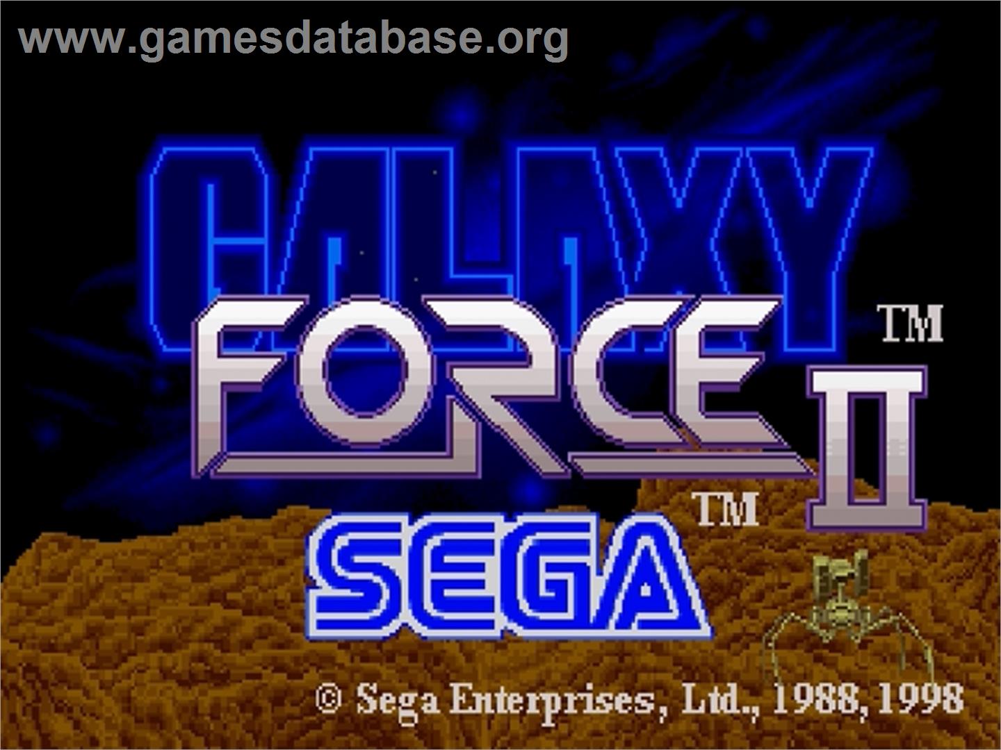 Galaxy Force 2 - Sega Saturn - Artwork - Title Screen