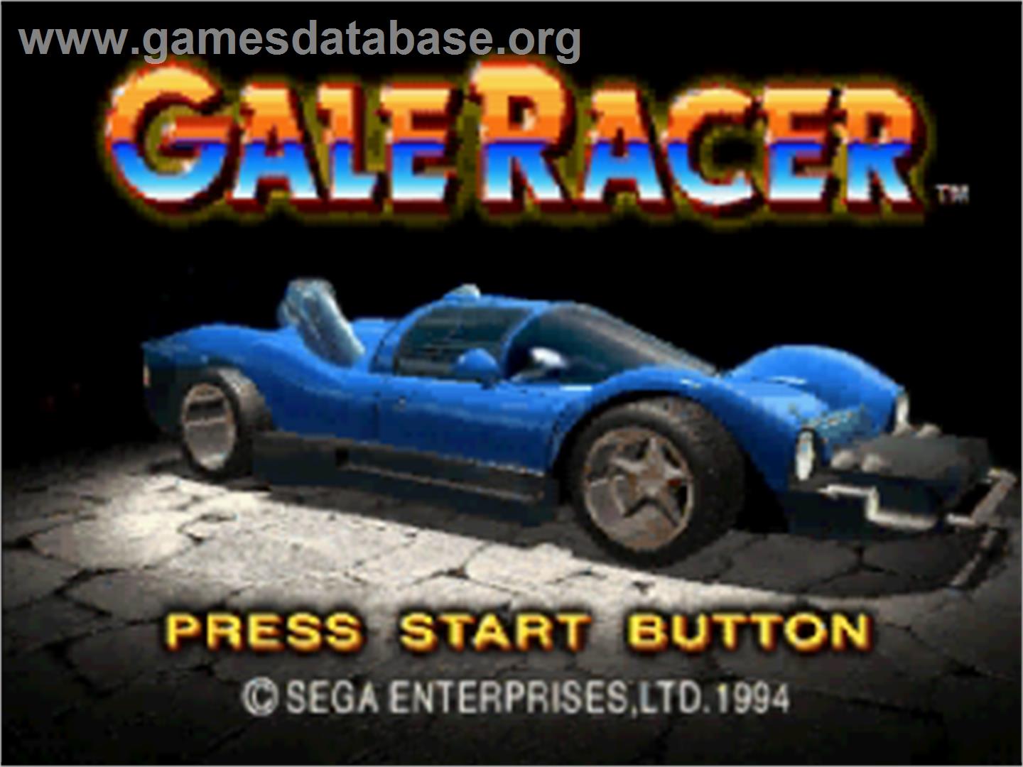 Gale Racer - Sega Saturn - Artwork - Title Screen