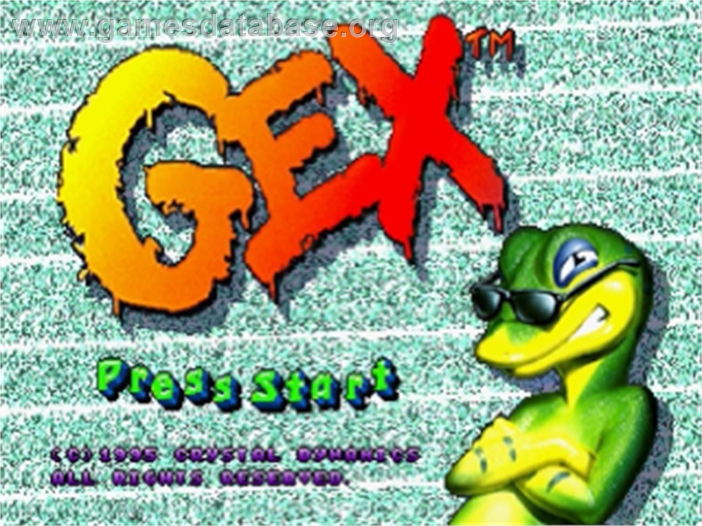 Gex - Sega Saturn - Artwork - Title Screen