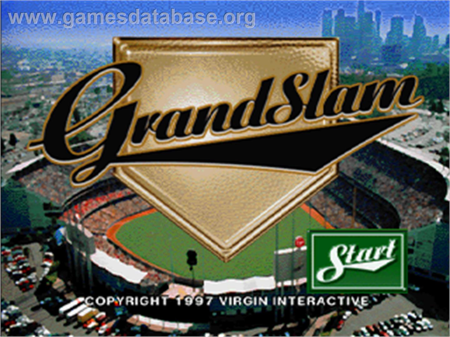 Grand Slam - Sega Saturn - Artwork - Title Screen