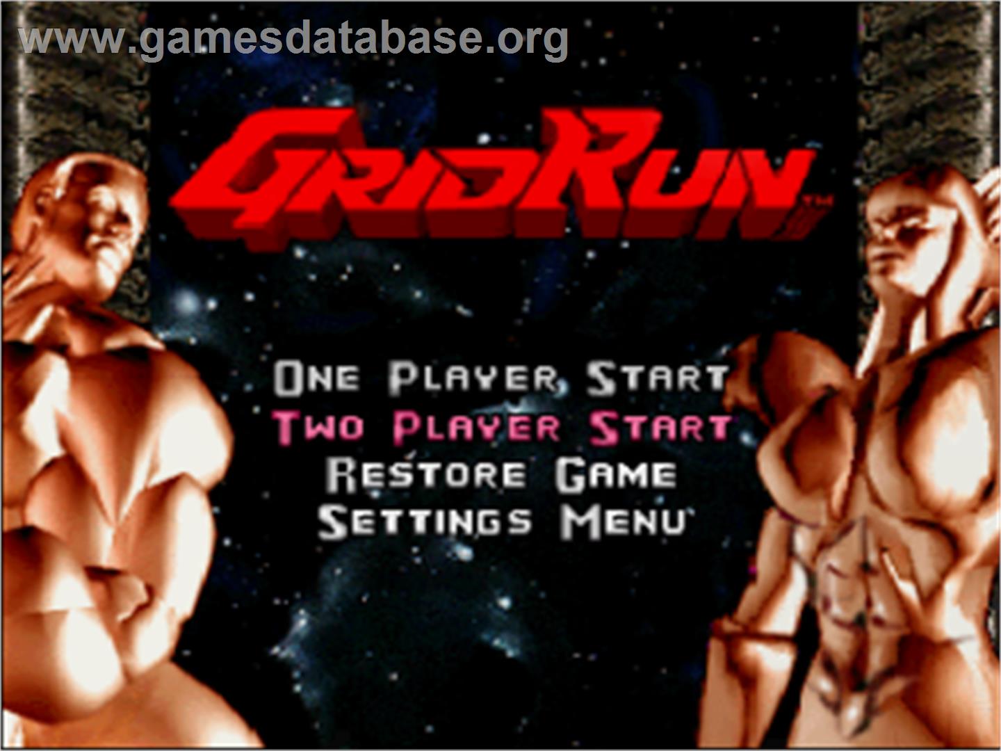 Grid Runner - Sega Saturn - Artwork - Title Screen