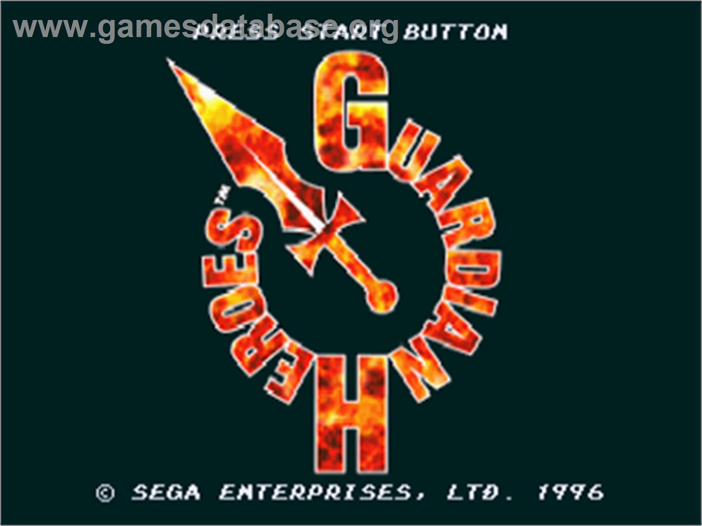 Guardian Heroes - Sega Saturn - Artwork - Title Screen