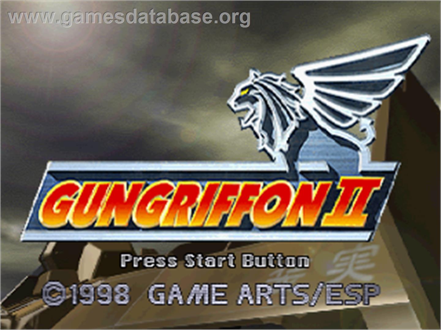 Gungriffon II - Sega Saturn - Artwork - Title Screen
