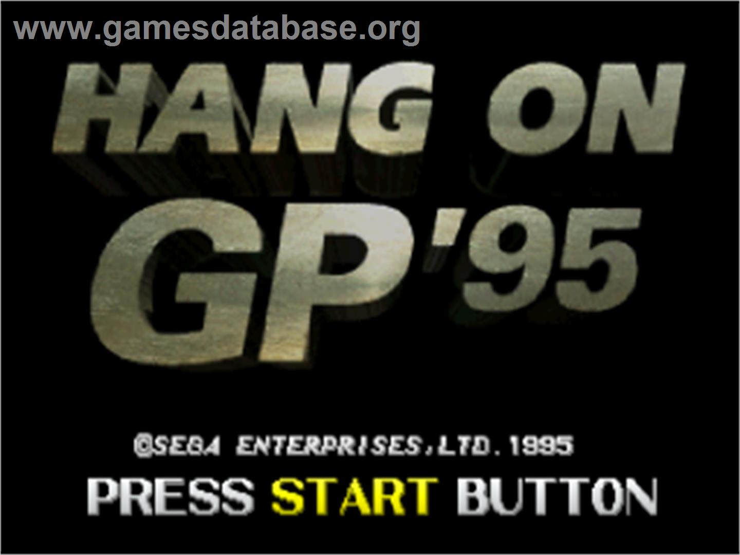 Hang-On GP - Sega Saturn - Artwork - Title Screen